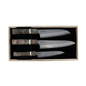 Cold Steel Japanese VG-10 Damascus 3-Piece Kitchen Knife Set – VG-10 Steel Chef Knives with Damascus Pattern for Precision Cutting & Kitchen Use $706.22