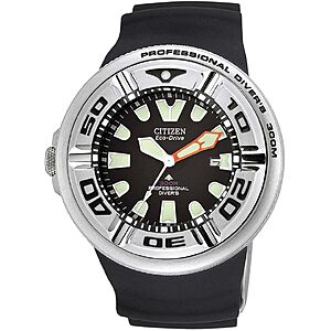 Citizen Men's Promaster Dive Eco-Drive Watch, 3-Hand Date, Polyurethane Strap, ISO Certified, Anti-Reflective Curved Crystal, Screw-Back Case and Crown $302