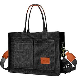 13.4" Gosect Women's Canvas Multi-Pocket Convertible Tote & Crossbody Shoulder Bag (2 Colors) $8.79 + Free Shipping w/ Prime or on $35+