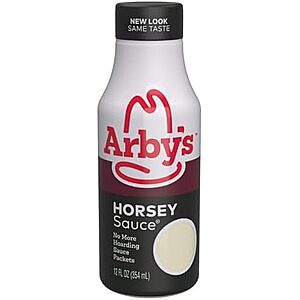 Arby’s Horsey Sauce & More, 12 fl. oz., All Purpose Horseradish Sauce for Sandwich Spreads, Seafood Cocktails, Chicken Marinades and More~$2.53 After Coupon & S&S @ Amazon