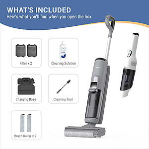 $142, Tineco GO XL + GO Mini Bundle – Cordless Floor Washer & Handheld Vacuum