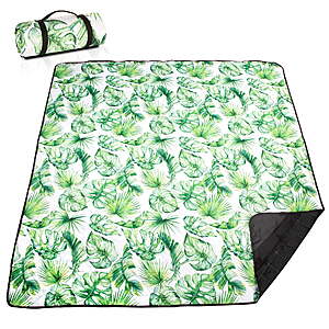 Airensky Extra Large(79 "x 83") Picnic Blanket, 3-Layer Thicking Outdoor Camping Blanket, Machine Washable $12.49