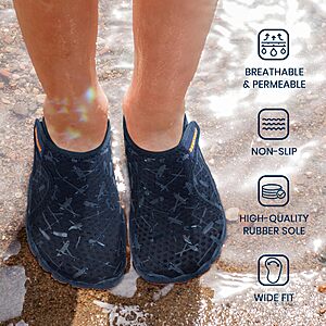 SEEKWAY Barefoot Water Shoes for Kids - Wide Toe Box and Quick-Dry Sand Shoes $6.99