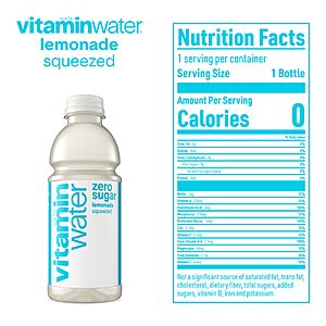 $19.73 S&S Q Multibuy 2 x vitaminwater Zero Sugar Squeezed Lemonade or Strawberry Shine Zero Sugar, Flavored Water Beverage Bottles, 20 fl oz, 12 Pack
