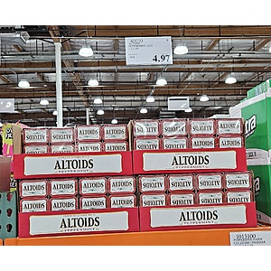 Costco YMMV: Altoids Breath Mints, Hard Peppermint Candy, 1.76 oz, 12-count $4.97