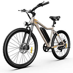 $330 FS WALMART by 5th Wheel  - WLB17 26" Electric Bike for Adult, 500W Peak Electric Bike with 36V 10.4Ah Removable Battery, Electric Bicycle with 7 Speed,
