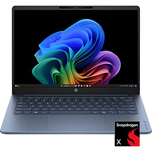 HP - OmniBook 3 - 14" 2K OLED Laptop - Snapdragon X (8-Core CPU) - 16GB Memory - 256GB SSD - $499.99