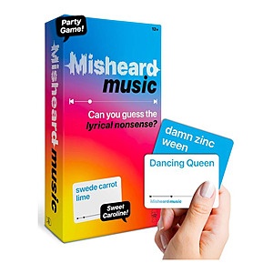 Misheard Music - Guess The Song Music Card Game for Family & Adults $6 + Free Shipping