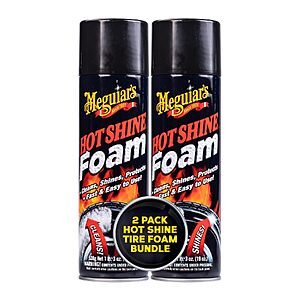 2-Pack 19-Oz Meguiar's Hot Shine Tire Foam Spray $7.58 w/ S&S + Free Shipping w/ Prime or on $35+