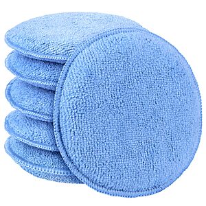 [Prime] 6-Pack AIDEA 5" Microfiber Car Wax Applicator Pads $5.99 + Free Shipping