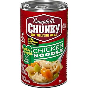[SnS, AC] $1.58* | 18.6-Oz Campbell's Chunky Healthy Request Soup (Chicken Noodle) at Amazon