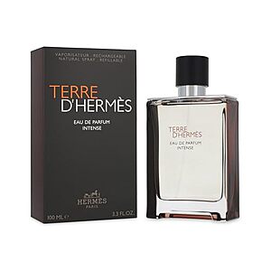 [AC] $64.97 | Terre D'Hermes by Hermes for Men 3.3 oz Eau de Parfum Intense Refillable Spray at Amazon