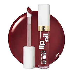 [SnS] $4.86 | REVLON Super Lustrous Glimmer Lip Oil, 010 Wined Down, 0.13 fl oz at Amazon