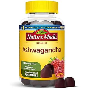 [SnS, AC] $5.49 | 60-Count Nature Made Ashwagandha Gummies at Amazon