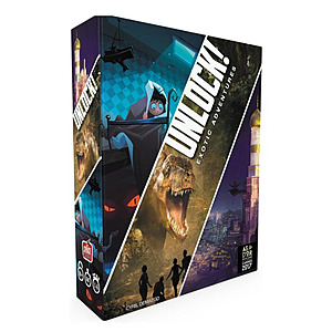 UNLOCK! Exotic Adventures Escape Room Board Game $9.99 + Free Shipping $10