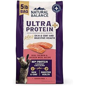 [SnS, AC] $17.49 | Natural Balance Ultra Protein Plus, Real Salmon & Chicken Meal, 5 lb at Amazon