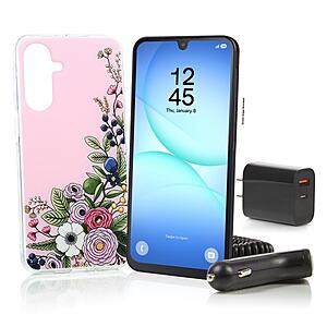 New HSN Members: Tracfone Samsung Galaxy A17 5G Smartphone + Case, Chargers & 1-Year 4500 Talk/4500 Text/4.5GB Data $79.99 + Free S/H