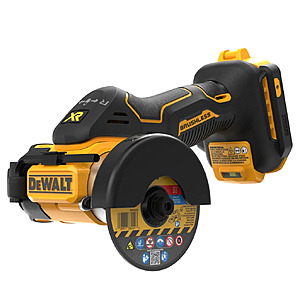 $109: DEWALT DCS438B Cut-Off Tool 20V MAX Brushless Motor 20000 RPM 3 in Wheel Diameter Cordless at Fasteners Inc