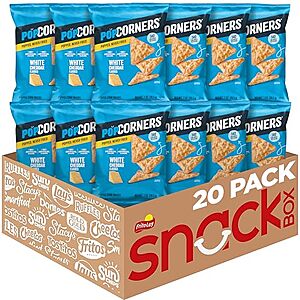 [SnS, AC] $12.45 | 20-Pack 1-Oz PopCorners Popped Corn Snacks (White Cheddar) at Amazon