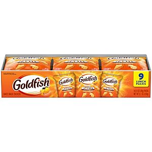 [SnS] $5.12 | 9-Pack 0.9-Oz Goldfish Flavor Blasted Xtra Cheddar Cheese Crackers at Amazon