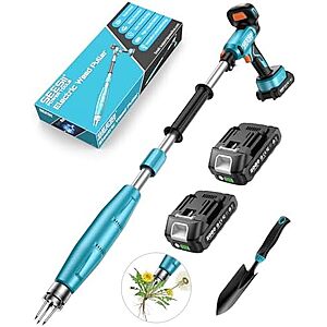 $59.99* | SEESII Electric Cordless Weed Puller w/ Adjustable Handle & 2x Batteries at Amazon