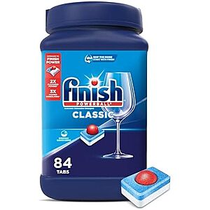 [SnS, AC] $9.74* | 84-Count Finish Powerball Classic Dishwasher Detergent Tablets at Amazon