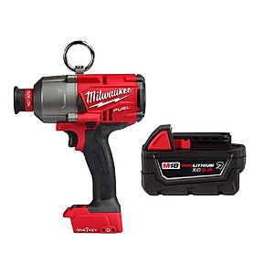 Milwaukee M18 FUEL ONE-KEY 18V Lithium-Ion Brushless Cordless 7/16 in. High Torque Impact Wrench w/ 5.0 Ah Battery $319