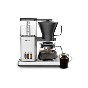 KRUPS Essential Brewer 8 Cup Drip Coffee Maker Machine $67.99