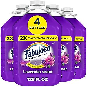 [SnS] $25.45 | 4-Pack 128-Oz Fabuloso 2X Multi-Purpose Cleaner (Lavender) at Amazon ($6.36 each)