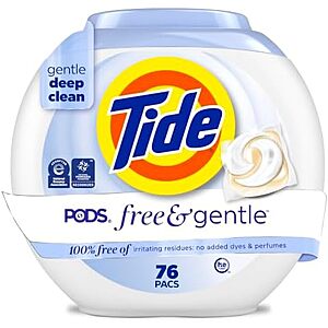 [SnS, AC] $46.07* | 4 × 76-Count Tide PODS Laundry Detergent Pacs (3-in-1 Original) ($11.52 each) at Amazon