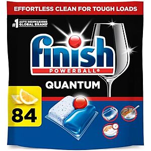 [SnS, AC] $14.94 | 84-Count Finish Quantum Dishwasher Pods (Lemon) at Amazon