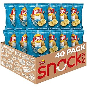 [SnS, AC] $13.30* | 40-Count 1oz Lay's Potato Chips (Salt & Vinegar) at Amazon