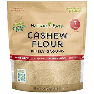 [NEW, AC] $8.32 | 32-Oz Nature's Eats Cashew Flour Finely Ground at Amazon