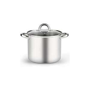 Cook N Home Basics 8 Quart Stainless Steel Stock Pot with Lid $22.99