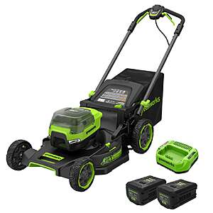 Greenworks 80V 21" Electric Self Propelled Lawn Mower with 4Ah, 2Ah Batteries and 2A Charger  $499.99 free shipping Costco.com