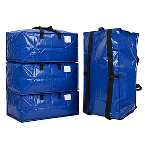 Home Depot Clearance: Durasack 20 Gal. Heavy-Duty Moving and Storage Bag Blue Polypropylene (4-Pack) $6.25