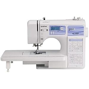 [NEW, AC] $199.99 | Brother HC1850 Sewing and Quilting Machine, 185 Built-in Stitches, LCD Display, 8 Included Feet at Amazon