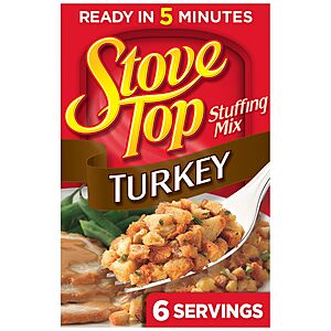 $1.98ea Amazon or Walmart Stove Top Stuffing Mix, Turkey or Chicken, 6 oz