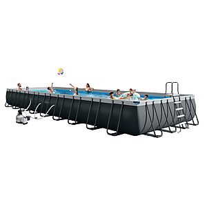 INTEX 26379MZ 36ft x 18ft x 52in Ultra XTR Deluxe Rectangular Above Ground Swimming Pool Set, Includes 2650 GPH Sand Filter Pump $1788.89