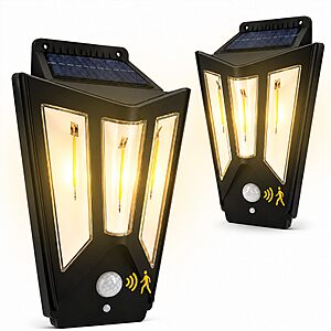 Solar Porch Lights Outdoor - $9.49 after coupon