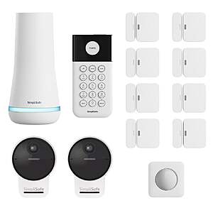 SimpliSafe Security System with 2 Outdoor Camera Series 2, 13-piece  $199.99 free Shipping Costco.com