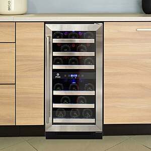 Vinotemp 28-Bottle Wine Cooler with Dual Zone Cooler and Touch Screen Controls $599.99 Free Shipping Costco.com