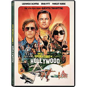 Once Upon a Time in Hollywood (DVD) $5.00 + Free Shipping w/ Walmart+ or on $35+