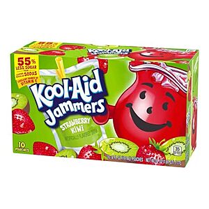 [SnS, AC] $8.50 | 4-Pack 10-Count Kool-Aid Jammers Flavored Juice Drink (Strawberry Kiwi) at Amazon