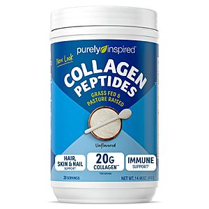 Purely Inspired Collagen Powder for Women & Men, Unflavored (20 Servings) 14.46 oz $13.81 or less