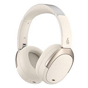 Edifier W80 Over Ear Headphones with -49dB Active Noise Cancelling, Ivory