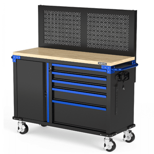 WORKPRO 52" x 20" 1000 lbs Capacity Rolling Tool Chest with Rubberwood Countertop $760
