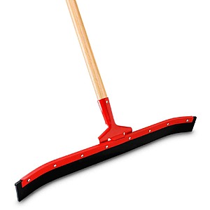 YMMV - 24 in. High Power Curved Rubber Floor Squeegee with 60 in. Wood Handle - $7.24