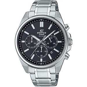 43.5mm Casio Men's Edifice EFV650D Chronograph Stainless Steel Watch (Black Dial) $75.45 + Free Shipping