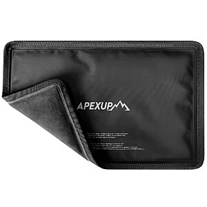 APEXUP Gel Ice Packs for Injuries Reusable, Flexible Double Sided Cold Packs for Injuries, Ice Pack for Knee, Shoulder, Back, Hip, Leg, Arm (Black, 8"x5.5", 1PK) $4.49